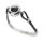 Edelstahlvinylarmband mit Onyx