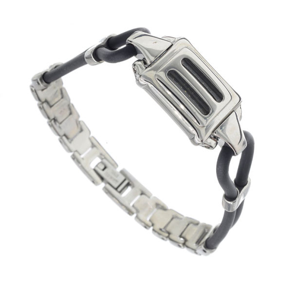 Edelstahlvinylarmband mit Carbon