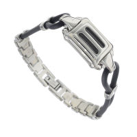 Edelstahlvinylarmband mit Carbon
