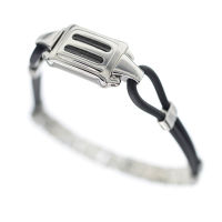 Edelstahlvinylarmband mit Carbon