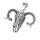 Stainless Steel Pendant – Ram Skull with Forehead Pattern
