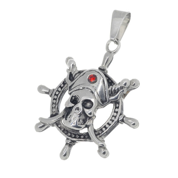 Edelstahlanhänger Steuerrad "Dead Hook"