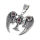 Stainless steel pendant - winged cross