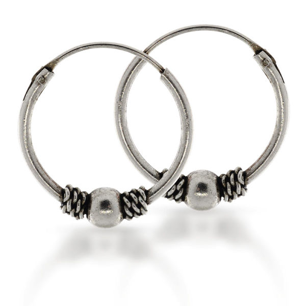 925 Sterling Silber Balicreole "Samsa" 15 mm
