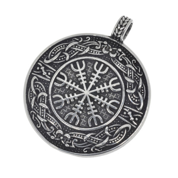 Edelstahlanhänger - Vegvisir