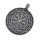 Edelstahlanhänger - Vegvisir