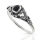 925 Sterling silver ring - "Siam" 58 (18,4...