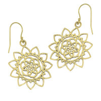 Bronze Earrings - Heart Blossom