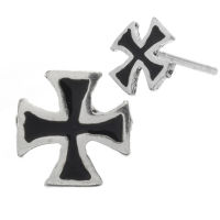 925 Sterling Silber Ohrstecker - Eisernes Kreuz