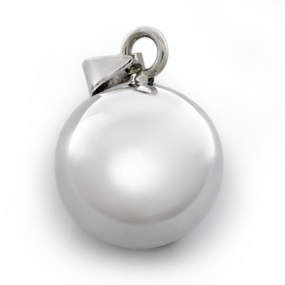 925 Sterling Silberanhänger  Klangkugel