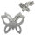 Stainless steel ear stud butterfly stainless steel