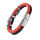 Lederarmband - mit Edelstahlverschluss & Runen