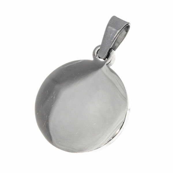 Stainless Steel Pendant - Engraving Plate Round