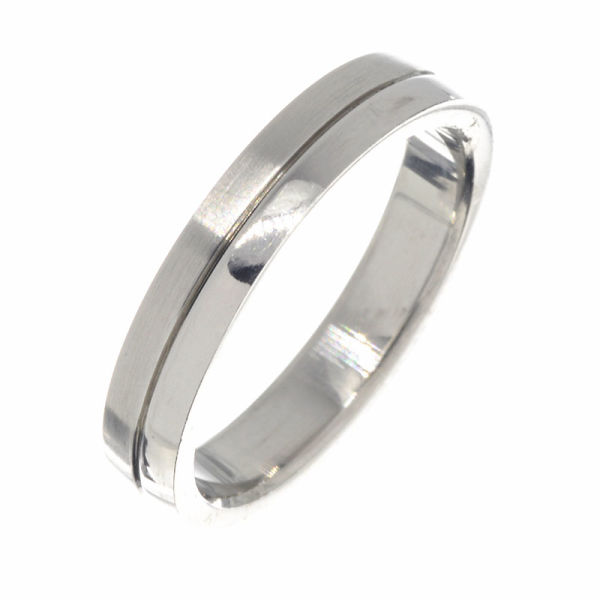 Edelstahlring - Schmaler Ring mit Streifen