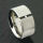 Edelstahlring - Spannring mit Cubik Zirkon