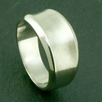 Edelstahlring - Design konkav