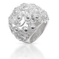 925 Sterling Silberring - Florality