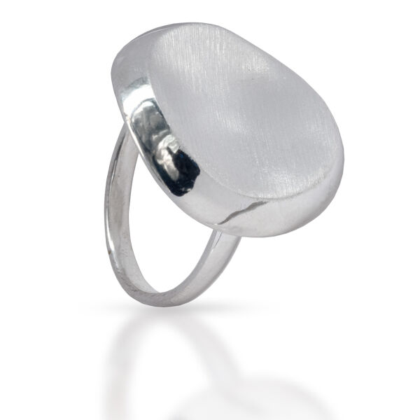 925 Sterling Silberring - Mattiert