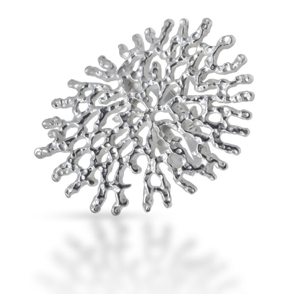 925 Sterling Silberring - Korallenform