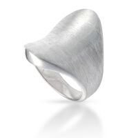 925 Sterling Silberring - Mattiert