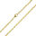 Ankerketten 1,5mm-PVD-Gold-50cm-ohne Verlängerung