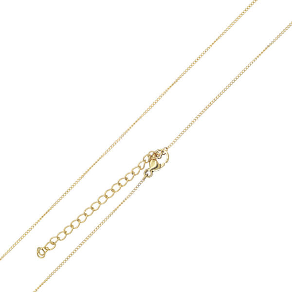 Anchor chains 1,5mm-PVD-Gold-55cm-with Extension