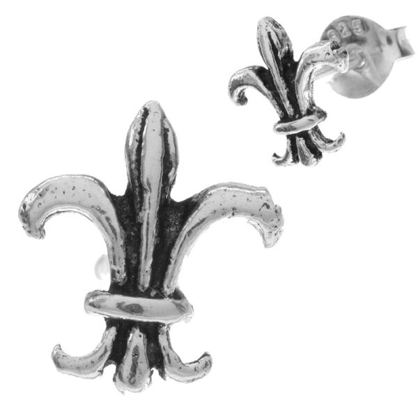 925 Sterling Silver Ear Studs - Lily