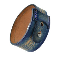 Leather Bracelet Blue - Norse