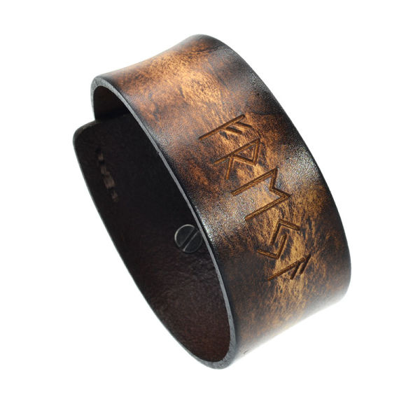 Leather Bracelet Light Brown - Freya