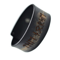 Leather Bracelet Black - Norse