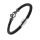 Leather bracelet with anchor - magnetic clasp