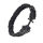 Textilarmband mit Edelstahlelementen Anker
