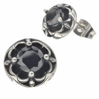 Stainless steel ear studs Crystall