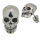 Edelstahlohrstecker - Totenkopf