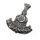 Stainless Steel Pendant – Axe with Valknut and Linear Relief