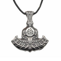 Edelstahlanhänger - "Thors Axt 666 " Stahl