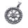 Stainless steel pendant - "Vegvisir"