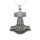 Stainless steel pendant - "Thors hammer" steel