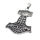 Stainless steel pendant - "Thors hammer" steel