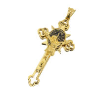 Stainless steel pendant - "Cross Inri"