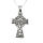 Stainless steel pendant - "Celtic cross" steel