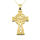 Stainless steel pendant - "Celtic cross" gold