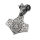Edelstahlanhänger - Thors Hammer "Goat" Stahl