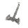 Stainless steel pendant - "Birka" battle axe steel