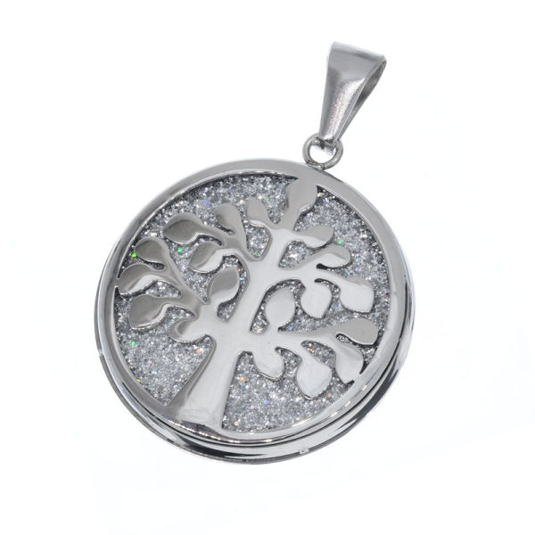Stainless Steel Pendant - Tree of Life Steel