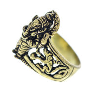Bronzering - Messingring Indischer Elefant