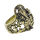 Bronzering - Messingring Indischer Elefant