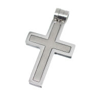 Stainless Steel Pendant – Cross with Defined Inner...