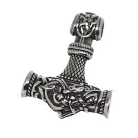 Stainless Steel Pendant - Thors Hammer "Ilyasol" Steel-52 mm
