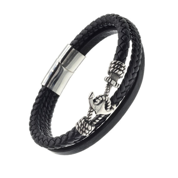 Echtlederarmband - mit Ankerverschluss